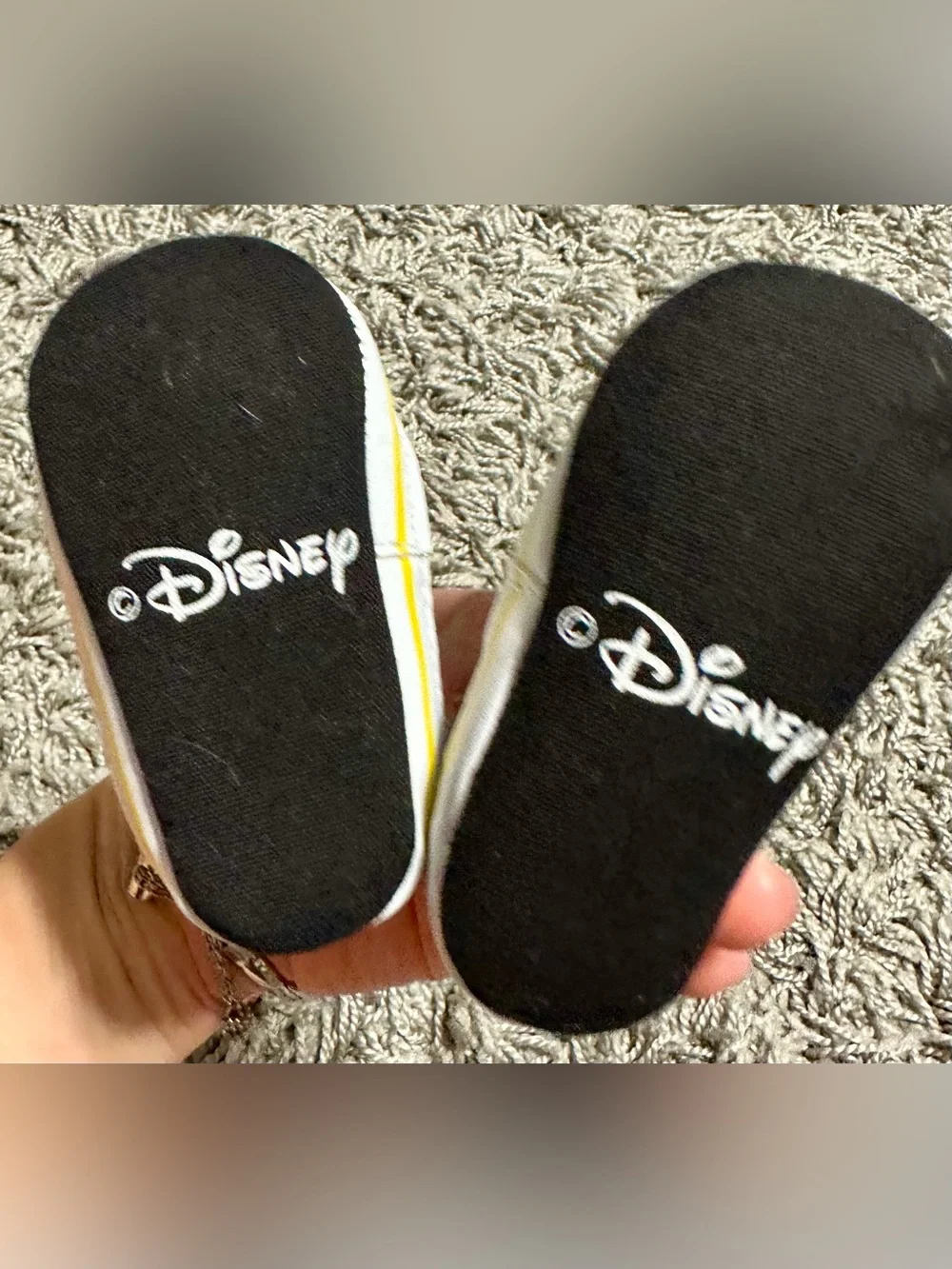 Disney Mickey Mouse Gray, Red & Black High-Top Baby Sneakers